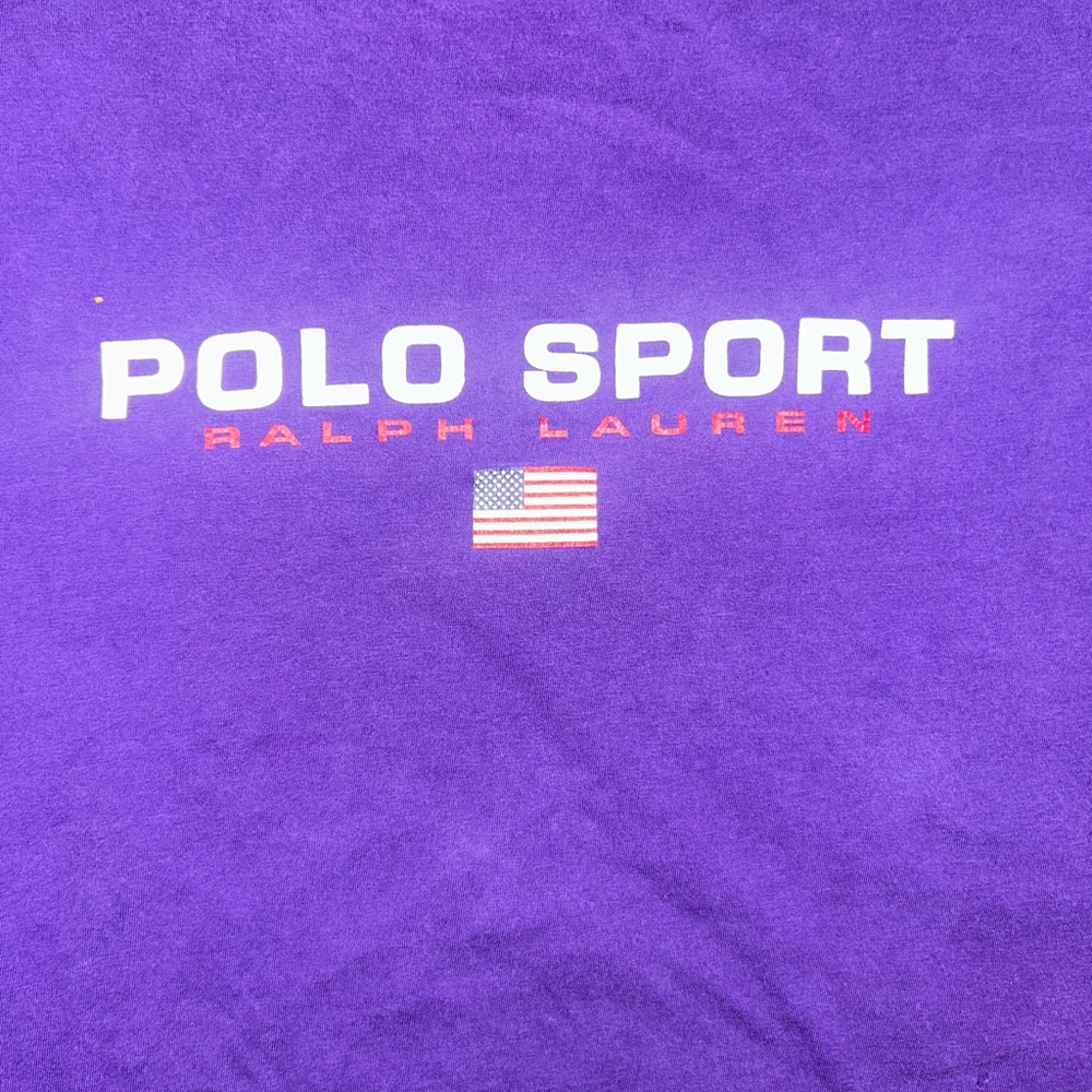 Polo by Ralph Lauren Sport Purple Tee Size XXL - Picture 4 of 5